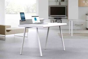 Sitness Desk / Bureau Home office L120 cm Blanc