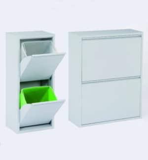 Pat 2 / Trieur à déchets Blanc