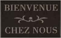 Bienvenue / Tapis anti-salissures 50 x 75 cm
