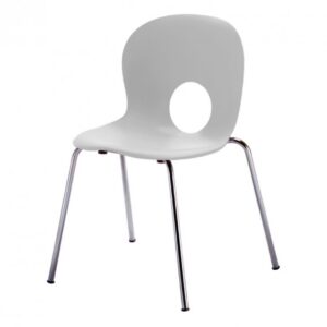 Olivia / Chaise empilable Blanc