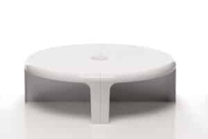 4/4 / Table, Banc, Bibliothèque modulable Blanc