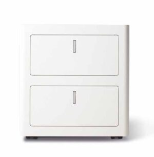 C Box / Rangement bas 2 tiroirs Blanc