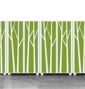 Primo 1000 Acoustic / Armoire acoustique H117 x L100 cm Blanc|Vert