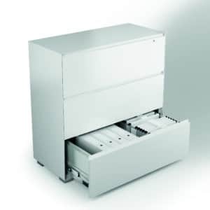 Primo 1000 / Armoire dossiers suspendus H133 x L100 cm Aluminium