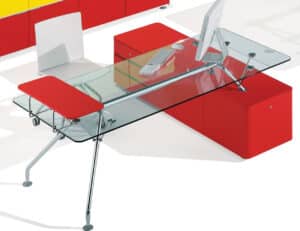 Prospero / Bureau de direction caisson intégré L200 cm