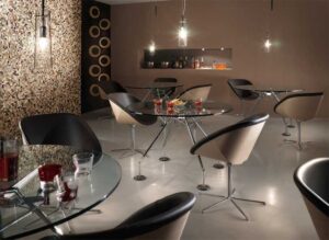 Hibiscus / Fauteuil Lounge en cuir