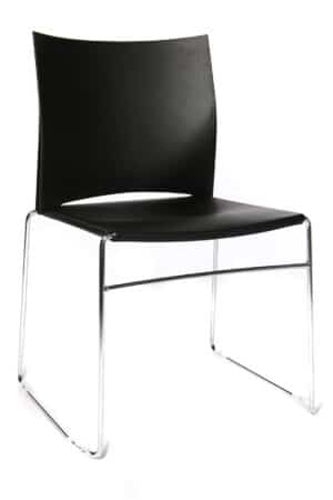 W-chair / Chaise visiteur Noir