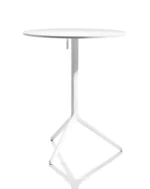Central / Table ronde pliante Ø60 cm Blanc