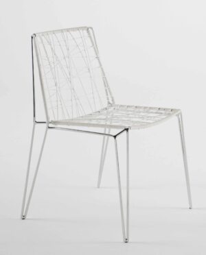 Penelope Strip / Chaise visiteur Blanc
