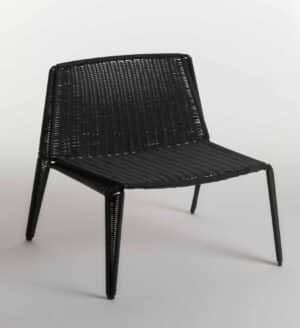 Penelope Weave Lounge / Fauteuil Noir
