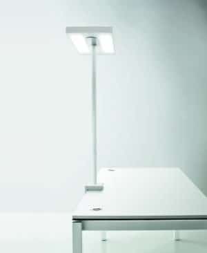 Linea bench / Lampe à LED  avec fixation centrale Blanc