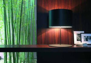 Half-Moon / Lampe de table Noir/Ivoire