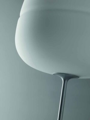 Afra / Lampadaire avec coiffe écrue