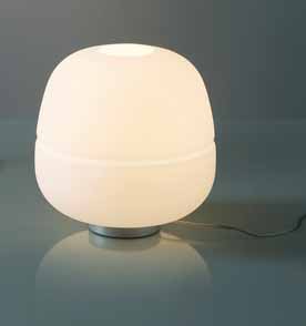 Afra / Lampe de table sans pied avec coiffe écrue