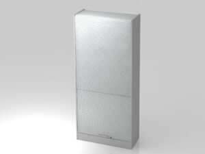Ufficia / Armoire à rideau haute large H200 x P90 cm Aluminium