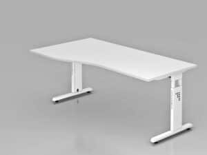 Officina 1 / Bureau profond 180 cm Blanc