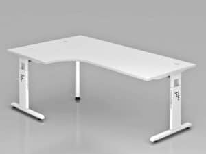 Officina 1 / Bureau d'angle 200 cm Blanc
