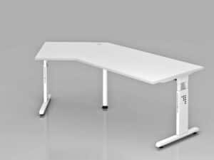 Officina 1 / Bureau avec retour 210 cm Blanc