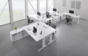 Officina 1 / Bureau 160 cm pour console Blanc