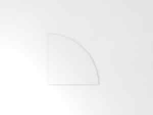 Officina 1 / Elément d'angle arrondi Blanc