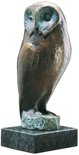 Chouette / Sculpture en bronze