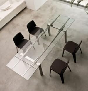 Magic / Table à rallonge en verre 200-280 cm
