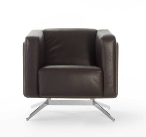 Coco / Fauteuil Lounge en cuir