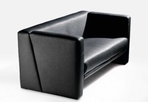 Vis à Vis / Canapé en cuir