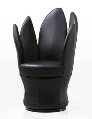 Lemon / Fauteuil pivotant en cuir