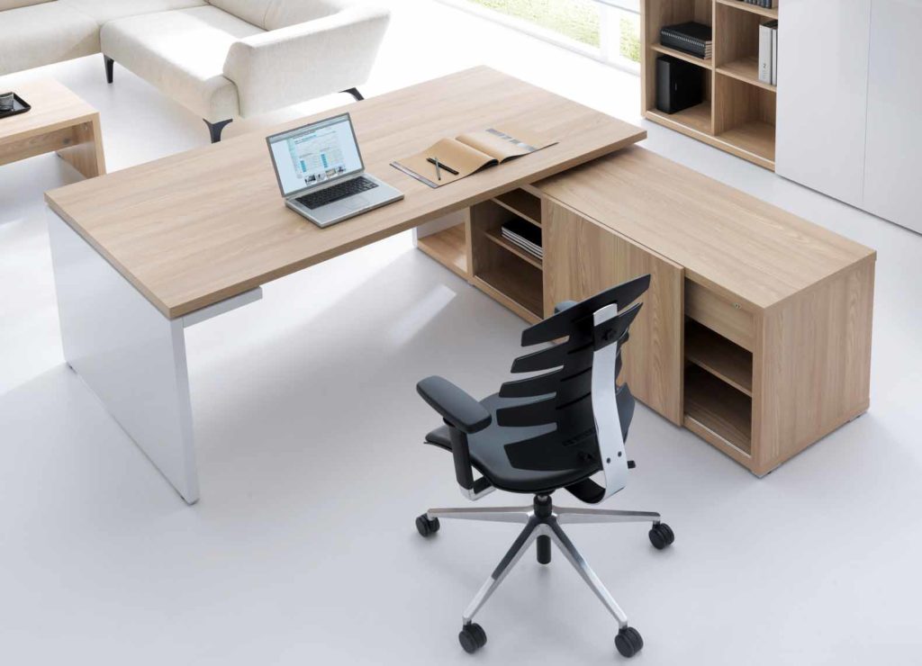 Mito / Bureau direction 180 cm avec console en retour
