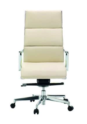 Dekora Plus / Fauteuil de direction en cuir crème