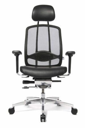 Alumedic Limited / Fauteuil de direction cuir avec appui-tête