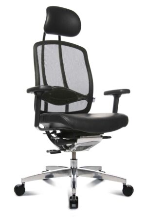 Alumedic Limited / Fauteuil de direction cuir avec appui-tête