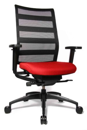 Ergomedic 100-1 / Fauteuil de direction dossier filet Assise rouge