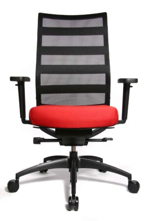 Ergomedic 100-1 / Fauteuil de direction dossier filet Assise rouge