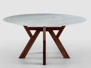 Trigono / Table ronde Ø 130 cm marbre