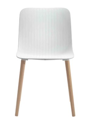 Dragonfly / Fauteuil visiteur pied en bois blanc
