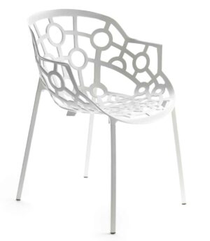 Polo / Fauteuil empilable Blanc