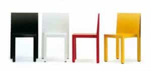 Uno / Chaise empilable confort Noir