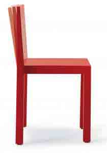 Uno / Chaise empilable confort Noir