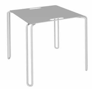 Tango / Table basse carrée H43xL38xP38 cm Blanc