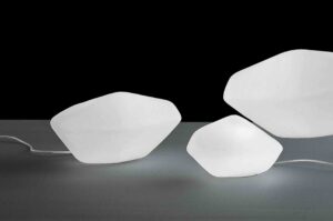 Stone of Glass / Lampe décorative en verre H17 x L33 cm