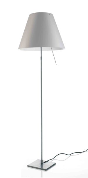 Costanza / Lampadaire télescopique avec variateur tactile Gris