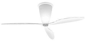 Blow / Plafonnier ventilateur transparent avec télécommande