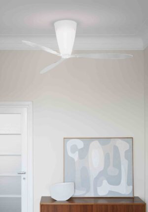 Blow / Plafonnier ventilateur transparent avec télécommande