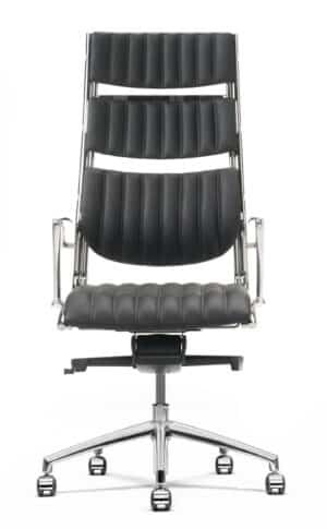 Havana / Fauteuil de direction en cuir Noir