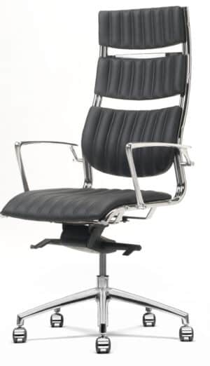 Havana / Fauteuil de direction en cuir Noir