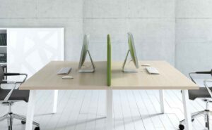 Ogi A / Bureau bench 2 postes de travail 160 cm bouleau clair