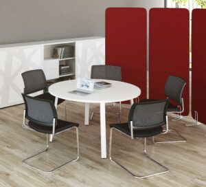 Ogi A / Table ronde Ø100 cm Blanc