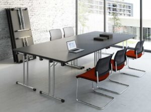 Meeting / Table pliante 160 cm Noir